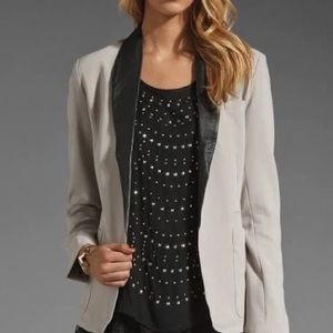 BB Dakota Stewart Leather Trim Blazer